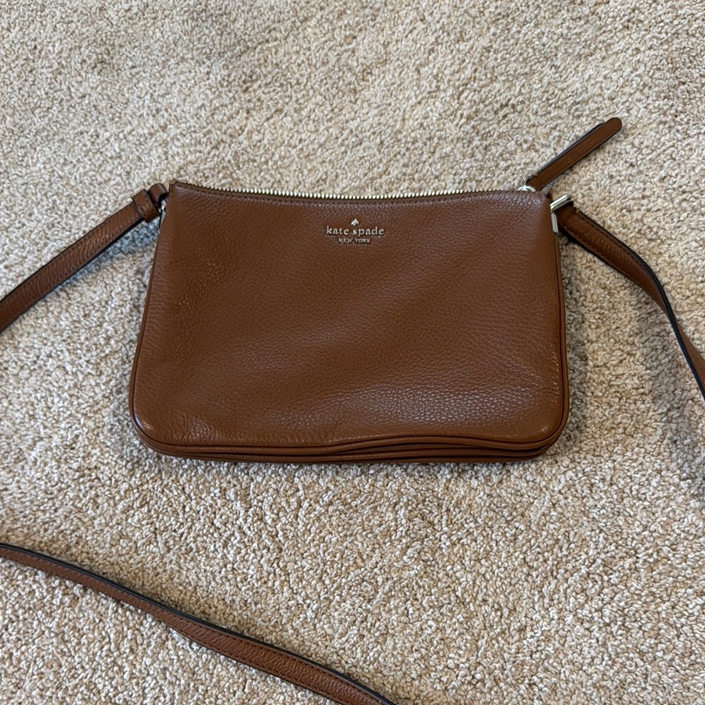 Kate Spade Brown Leather Crossbody Bag